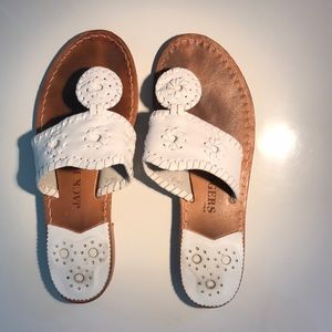 White Jack Rogers Sandals
